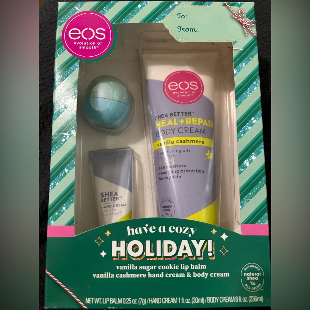 eos‎ Shea Lip Balm and Hand Cream Holiday Set